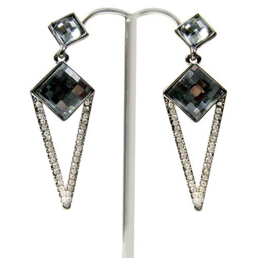 Stone Embellished Modish Earrings